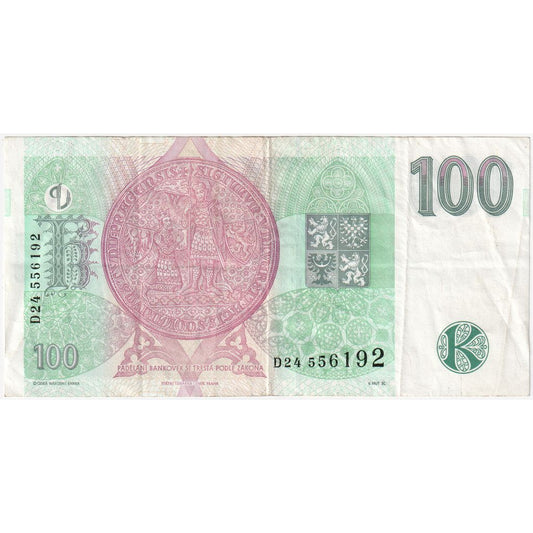 Česká republika,
100 korun,
AU(55–58)