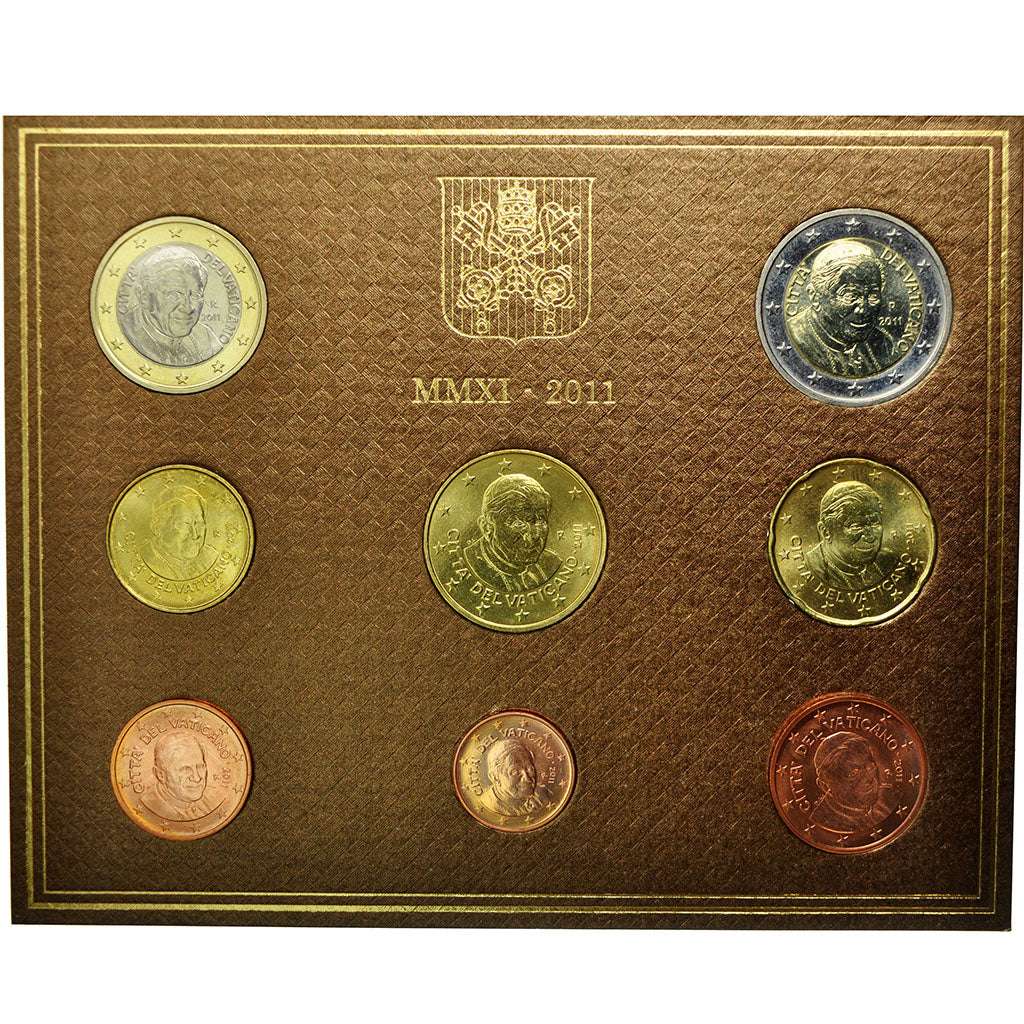 VATIKÁN,
1 cent až 2 eura,
2011
