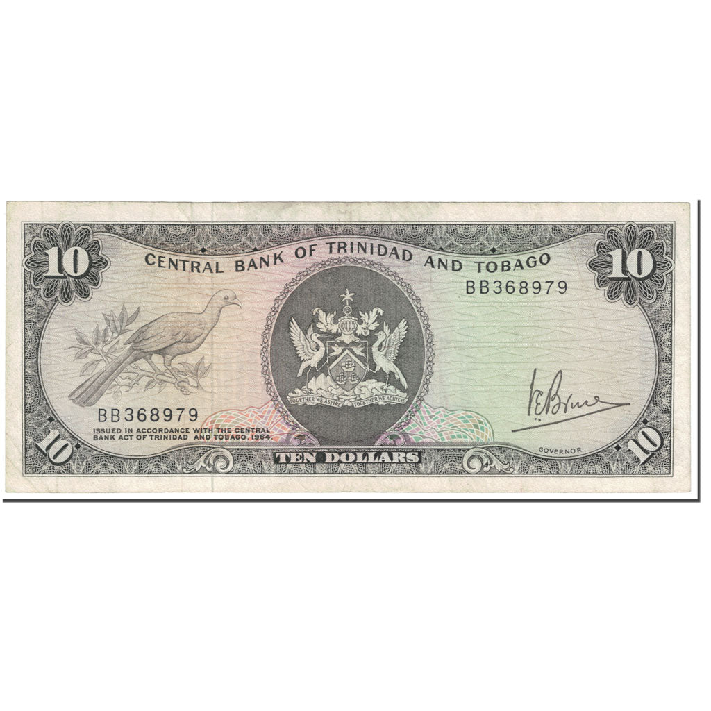 Trinidad a Tobago,
10 dolarů,
Nedatováno (1964)