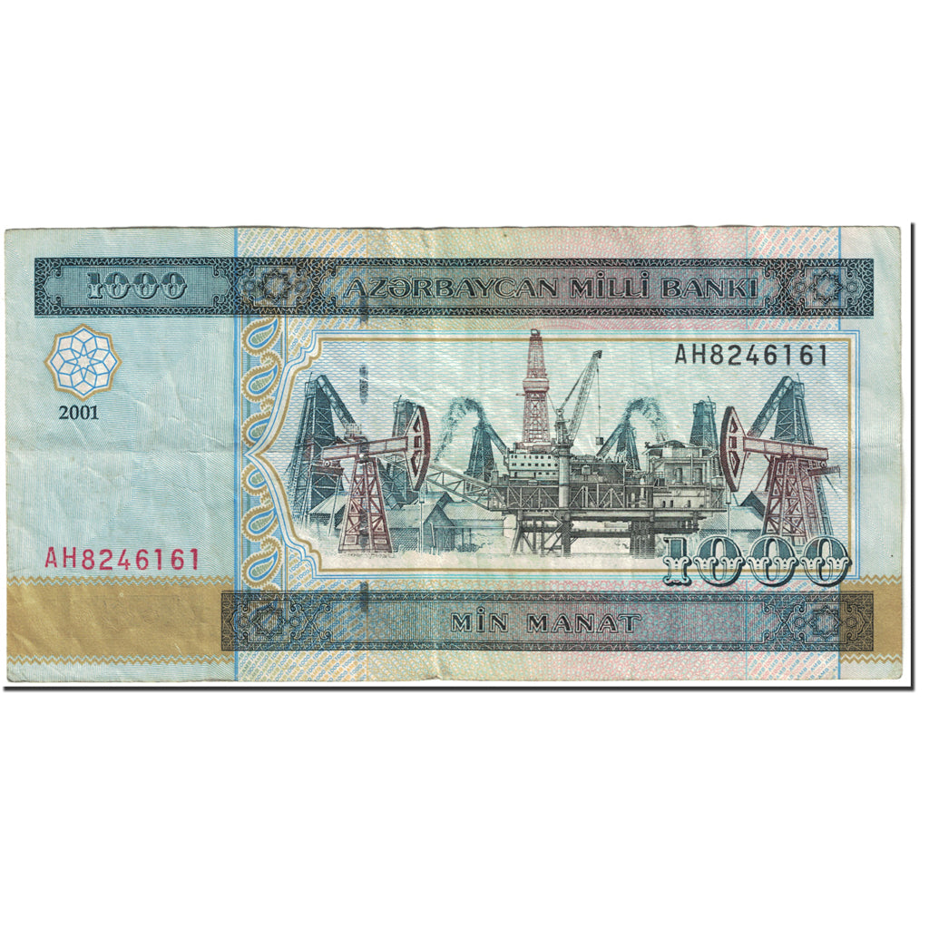 Bankovka,
Ázerbajdžán,
1000 manatů