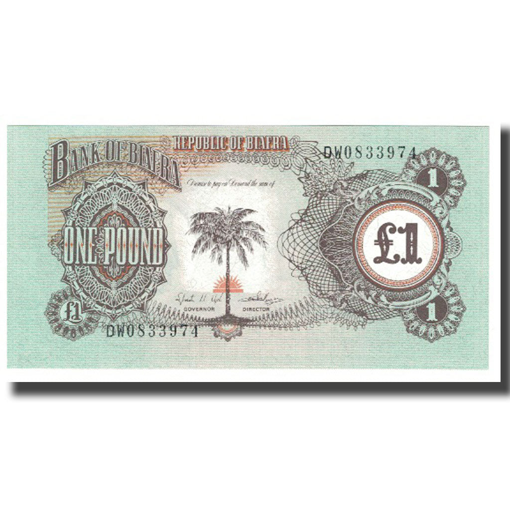 Bankovka,
Biafra,
1 libra