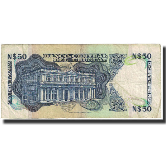 Bankovka,
Uruguay,
50 nových pesos