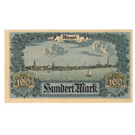 Bankovka,
memel,
100 marek