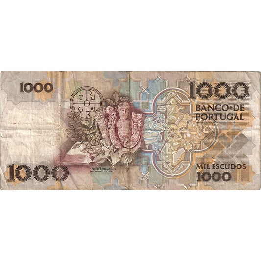 Bankovka,
Portugalsko,
1000 Escudos
