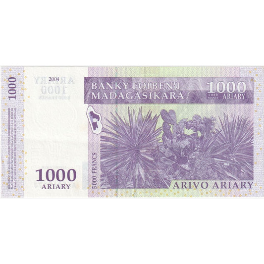 Madagaskar,
1000 ariary,
2004