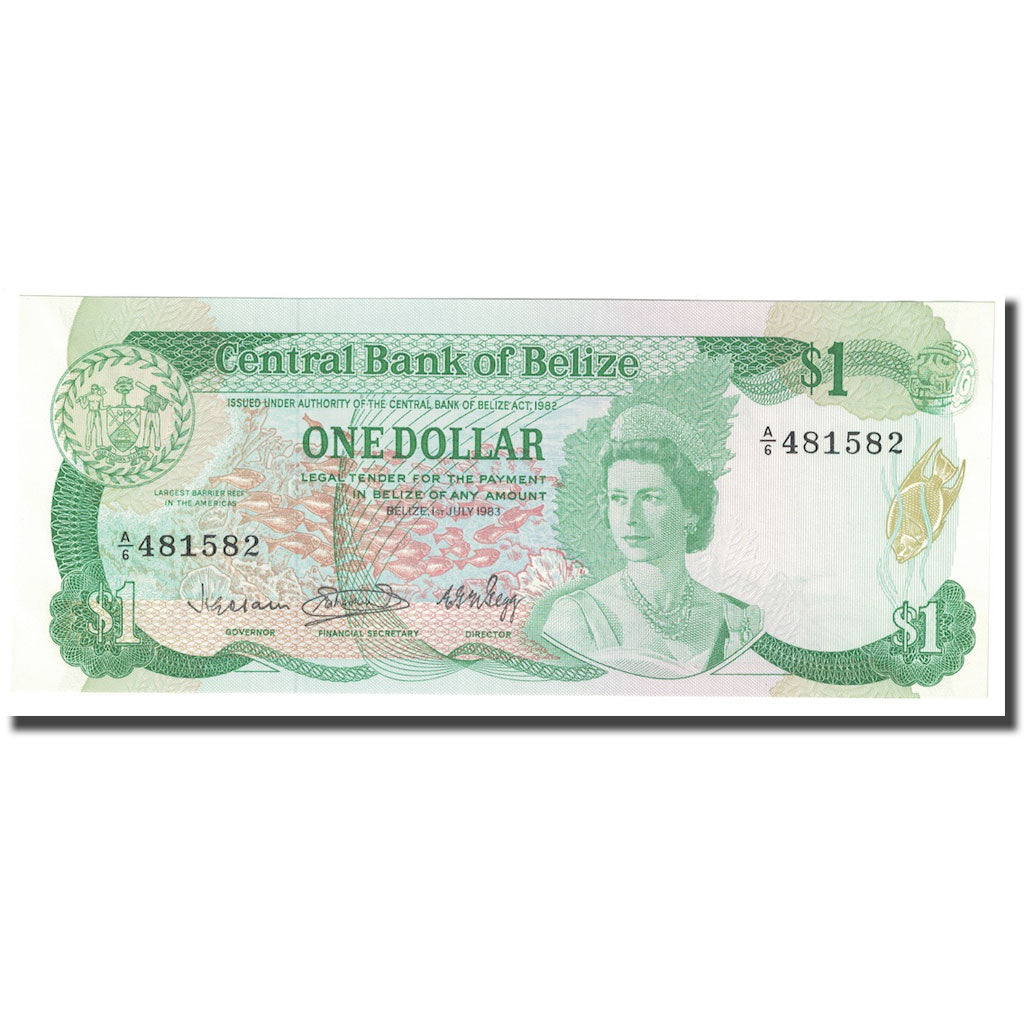 Bankovka,
Belize,
1 dolar