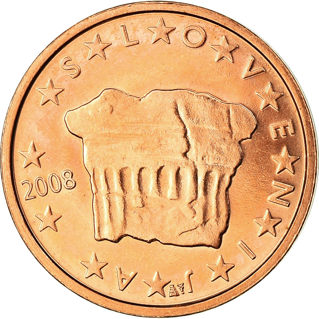 Slovinsko,
2 euro centy,
2008