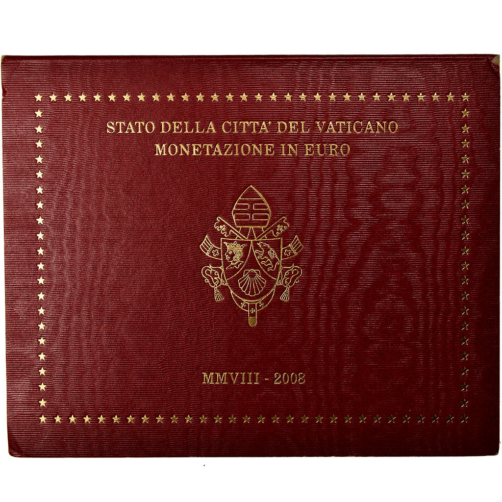 Vatikán,
1 cent až 2 eura,
2008