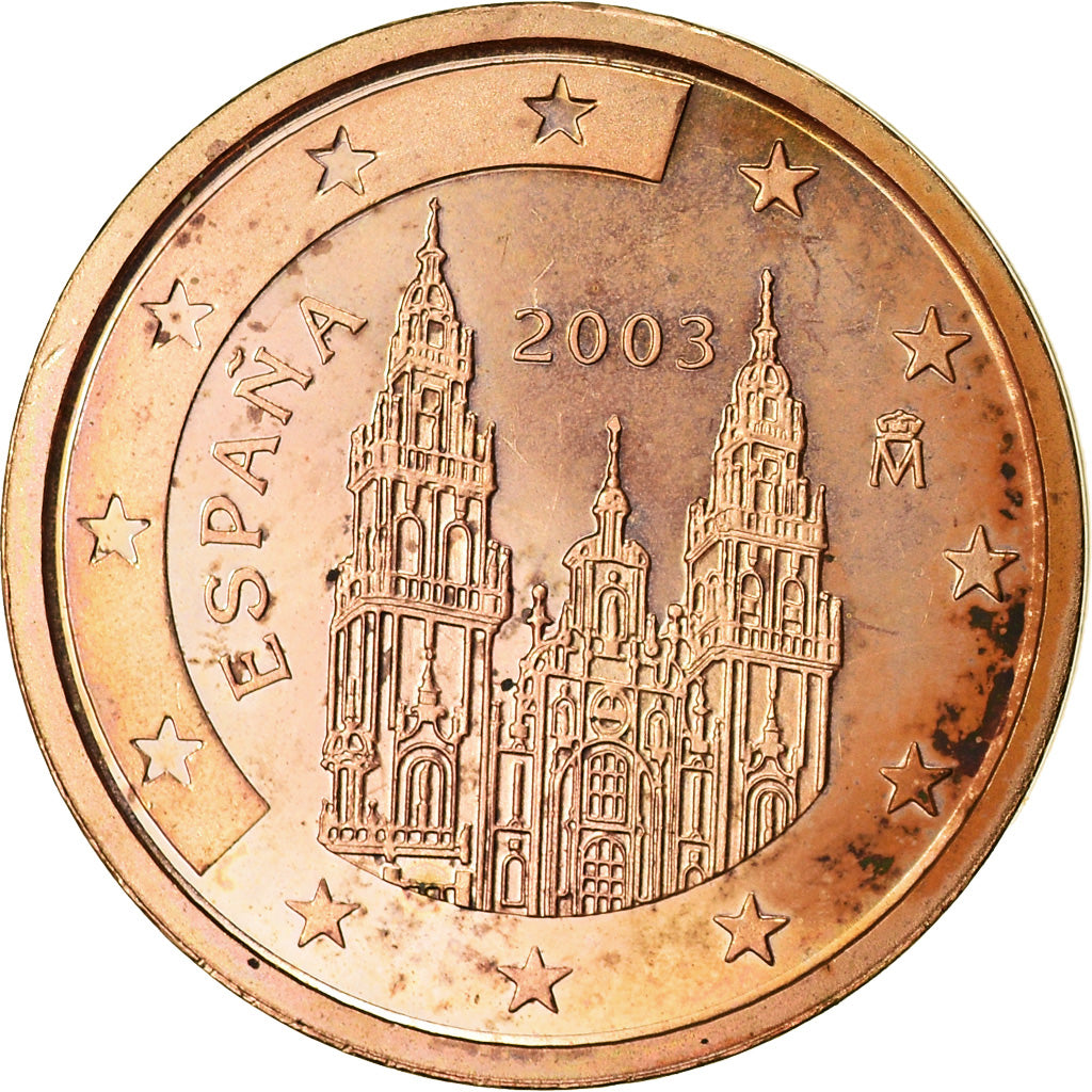 Španělsko,
2 euro centy,
2003