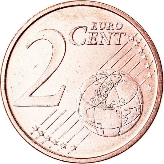 Španělsko,
2 euro centy,
2013