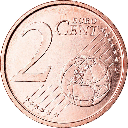 Španělsko,
2 euro centy,
2017