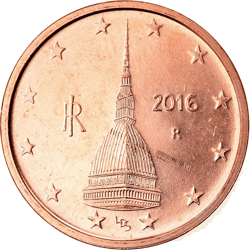 Itálie,
2 euro centy,
2016