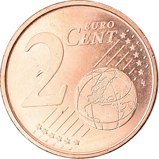 Španělsko,
2 euro centy,
2019