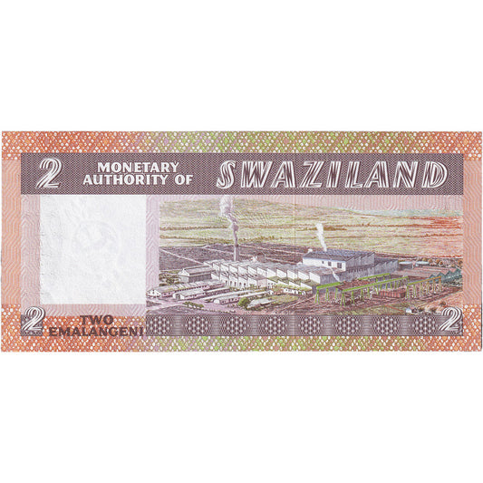 Bankovka,
Svazijsko,
2 Emalangeni