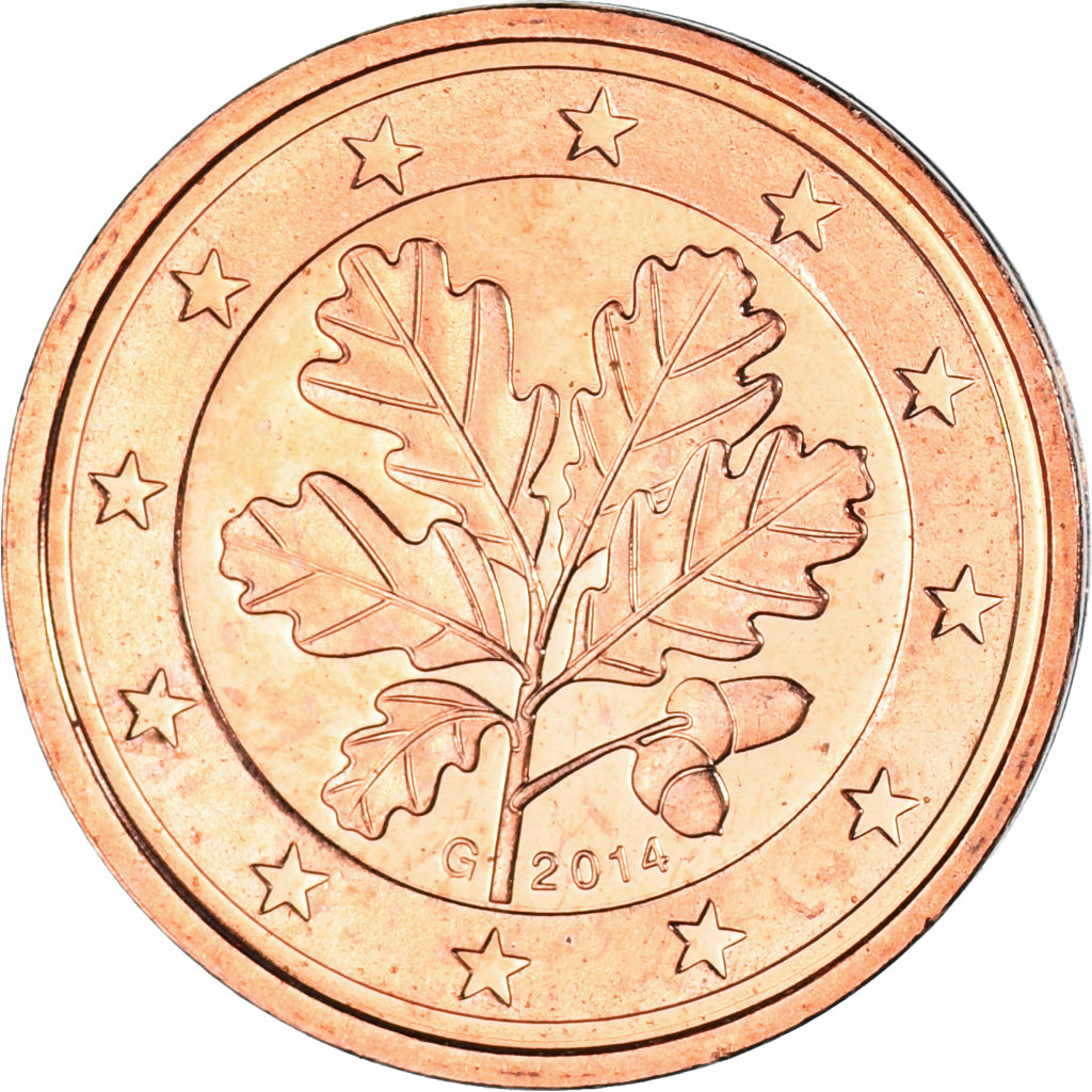 NĚMECKO - FEDERÁLNÍ REPUBLIKA, 
  
  2 euro centy, 
  
  2014
