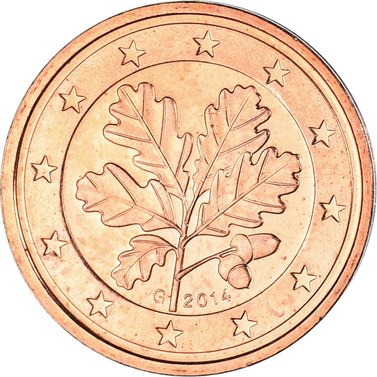 NĚMECKO - FEDERÁLNÍ REPUBLIKA, 
  
  2 euro centy, 
  
  2014