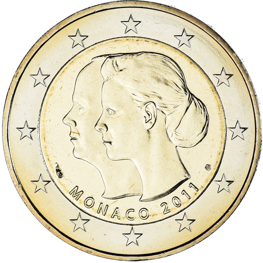 Monako, 
  
  2 eura, 
  
  2011