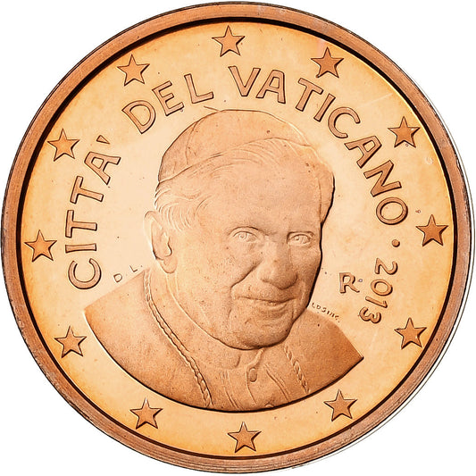 VATIKÁN, 
  
  Benedikt XVI., 
  
  2 euro centy
