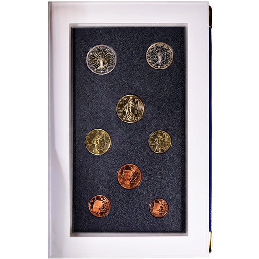 Francie, 
  
  1 cent až 2 eura, 
  
  2003