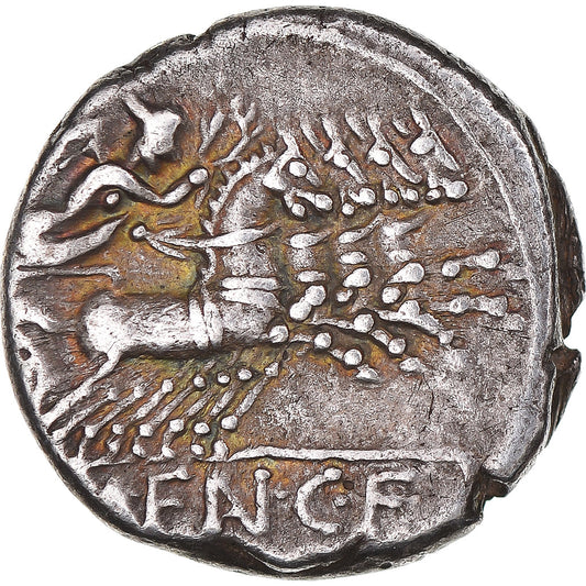 Mince, 
  
  M. Fannius C.f., 
  
  denár