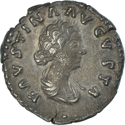 Mince, 
  
  Faustyně II. 
  
  denár