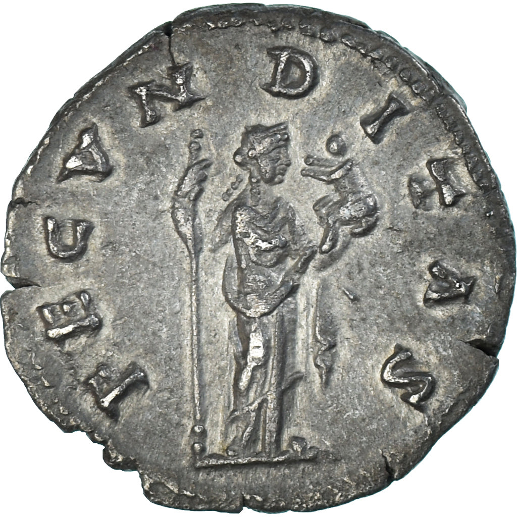 Mince, 
  
  Faustyně II. 
  
  denár