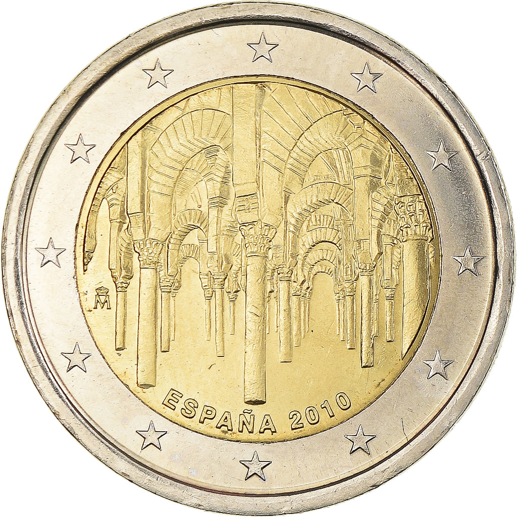 Španělsko, 
  
  2 eura, 
  
  Cordoba – UNESCO