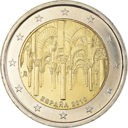 Španělsko, 
  
  2 eura, 
  
  Cordoba – UNESCO