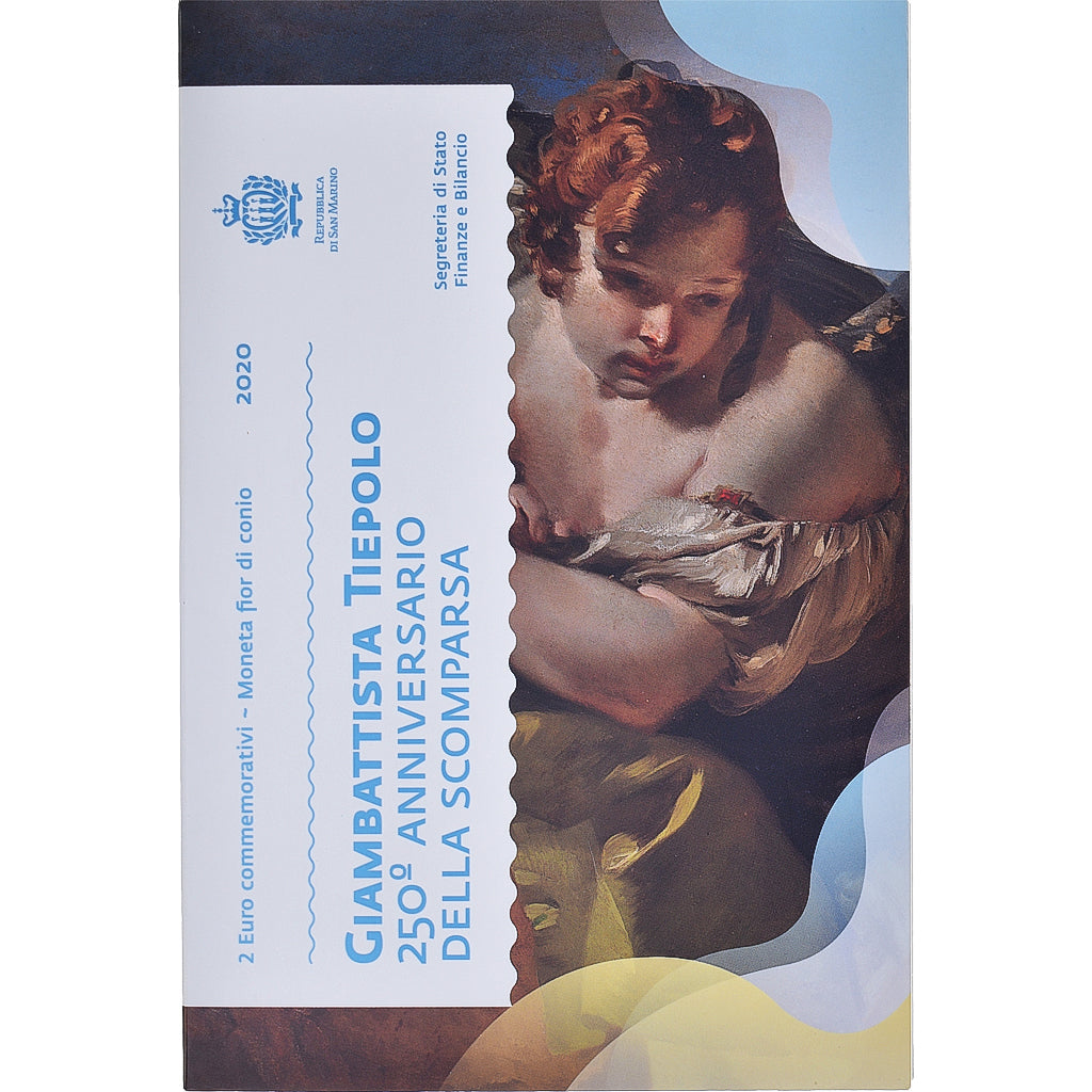 San Marino, 
  
  2 eura, 
  
  250 ans de la mort de Giambattista Tiepolo