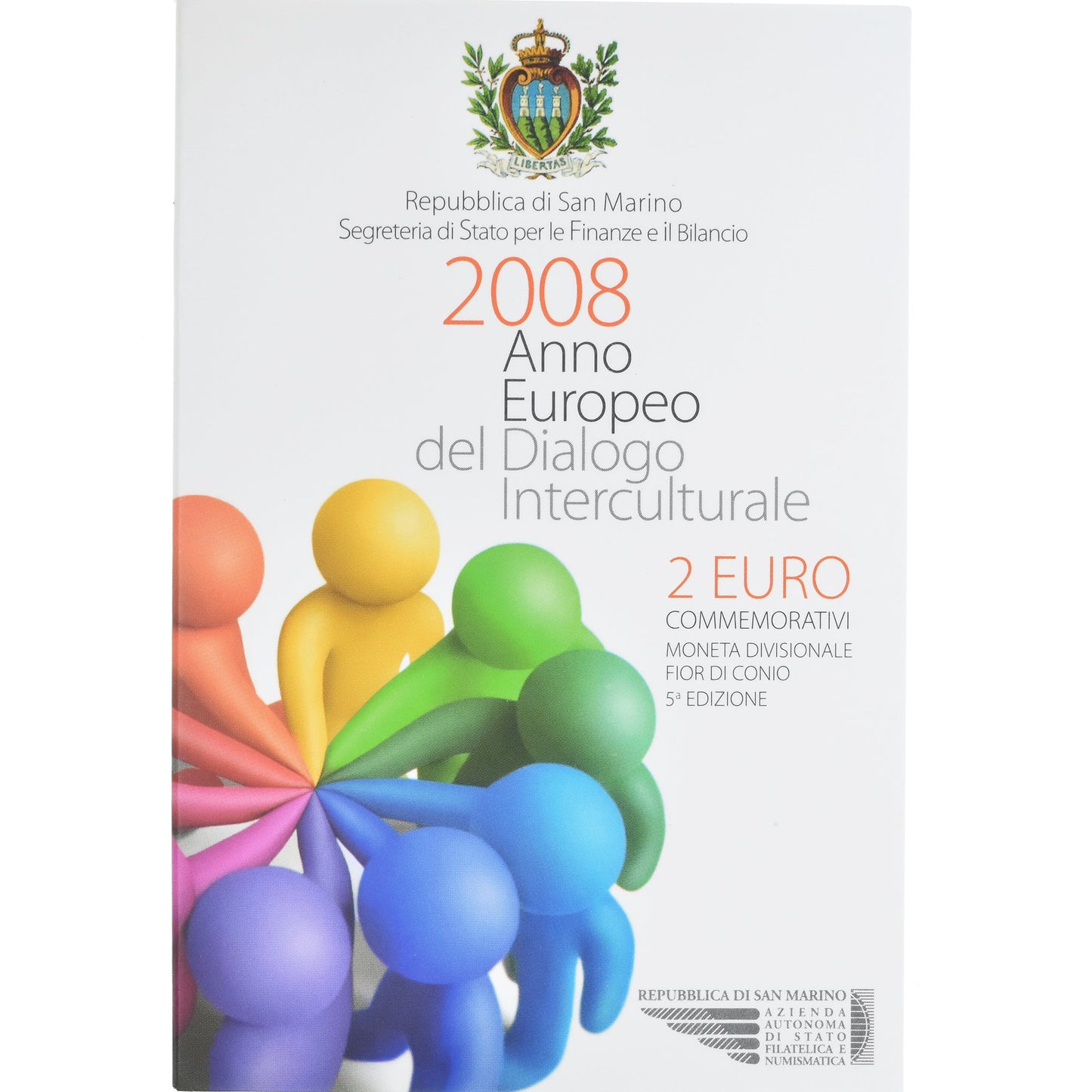 San Marino, 
  
  2 eura, 
  
  Evropský rok mezikulturního dialogu