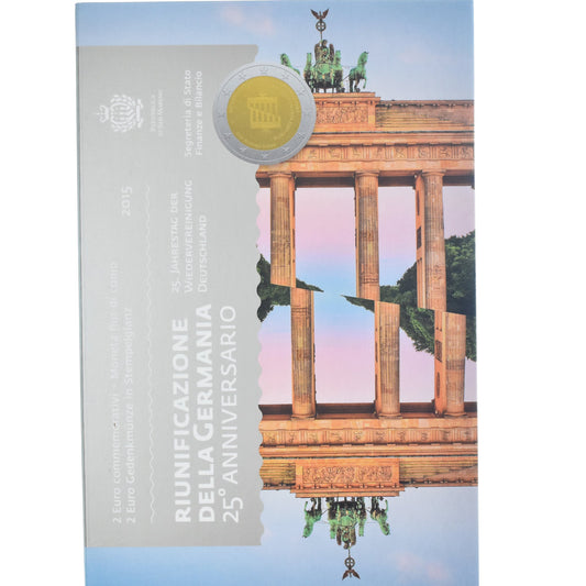 San Marino, 
  
  2 eura, 
  
  znovusjednocení l'Allemagne