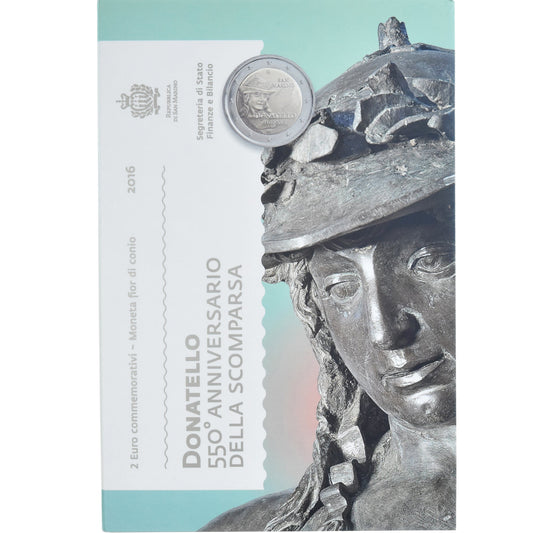 San Marino, 
  
  2 eura, 
  
  Donatello