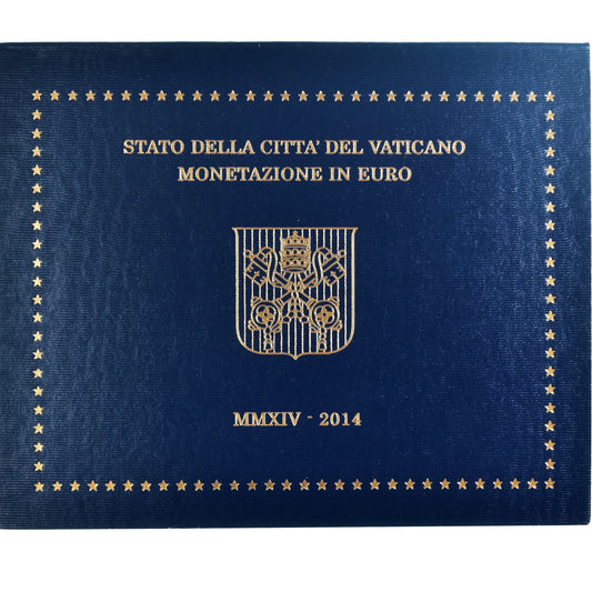 Vatikán, 
  
  1 cent až 2 eura, 
  
  2014