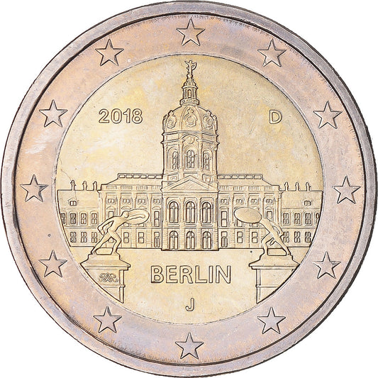 NĚMECKO - FEDERÁLNÍ REPUBLIKA, 
  
  2 eura, 
  
  Berlín