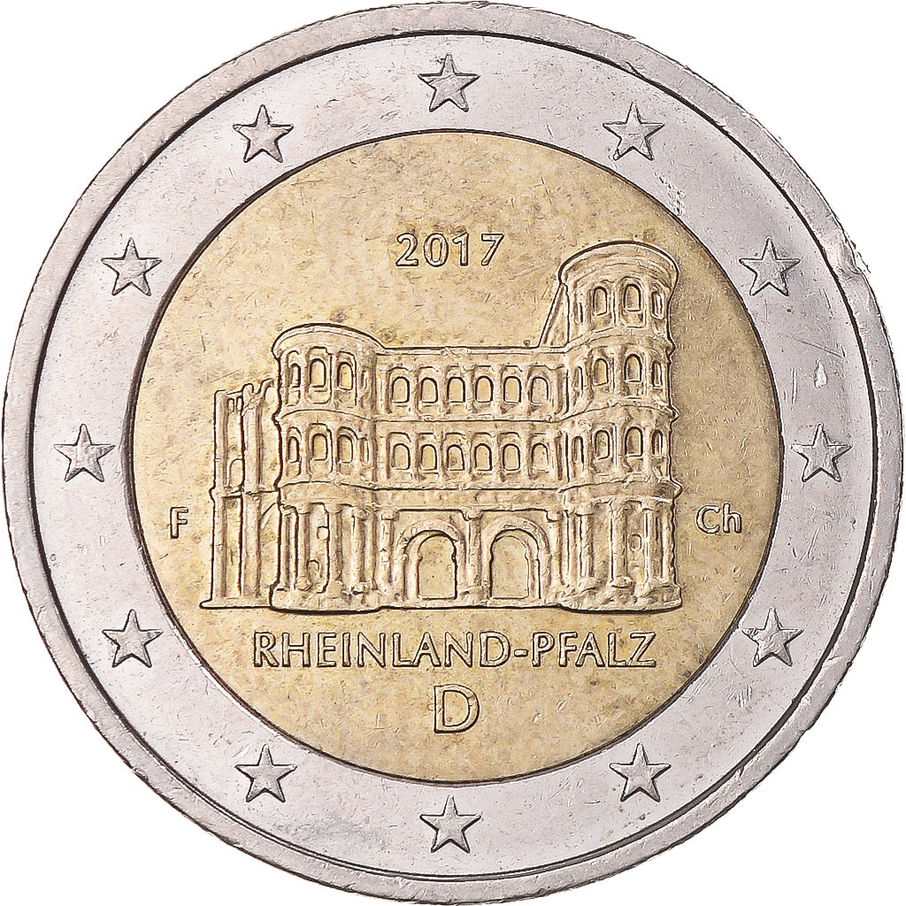 NĚMECKO - FEDERÁLNÍ REPUBLIKA, 
  
  2 eura, 
  
  Rhénanie-Palatinat