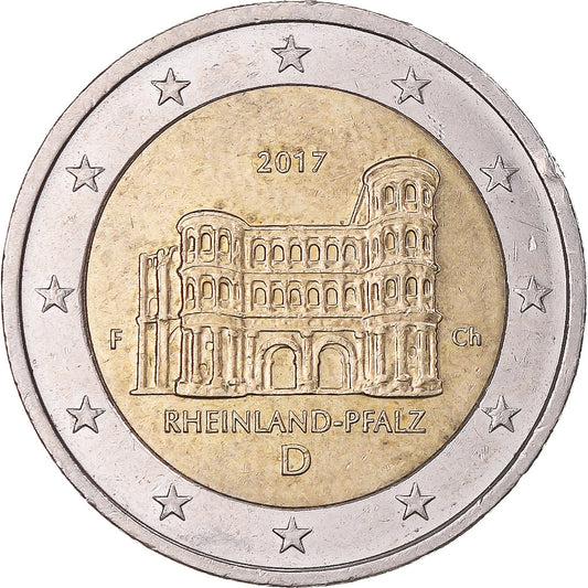 NĚMECKO - FEDERÁLNÍ REPUBLIKA, 
  
  2 eura, 
  
  Rhénanie-Palatinat