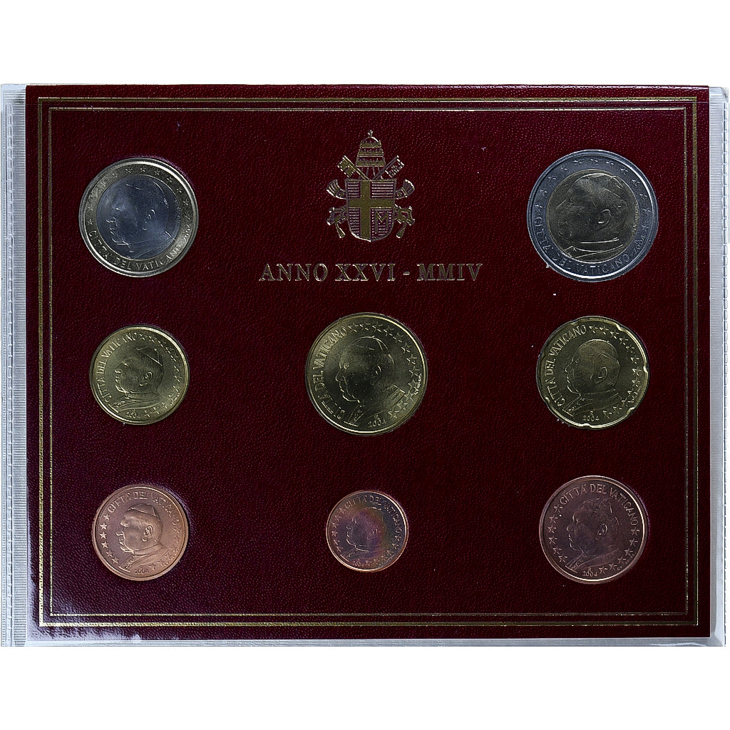 Vatikán, 
  
  1 cent až 2 eura, 
  
  Jean-Paul II