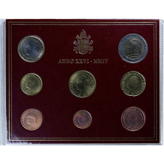 Vatikán, 
  
  1 cent až 2 eura, 
  
  Jean-Paul II