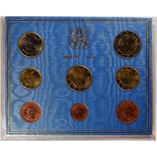Vatikán, 
  
  1 cent až 2 eura, 
  
  Benoit XVI