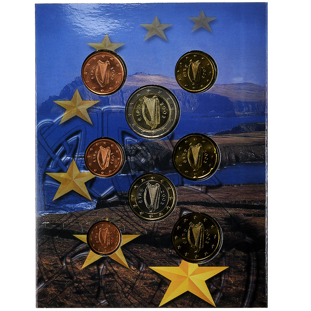 Irsko, 
  
  1 cent až 2 eura, 
  
  euro set