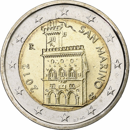 San Marino, 
  
  2 eura, 
  
  2012