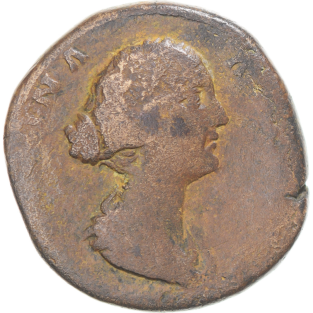 Mince, 
  
  Faustyně II. 
  
  Sestertius