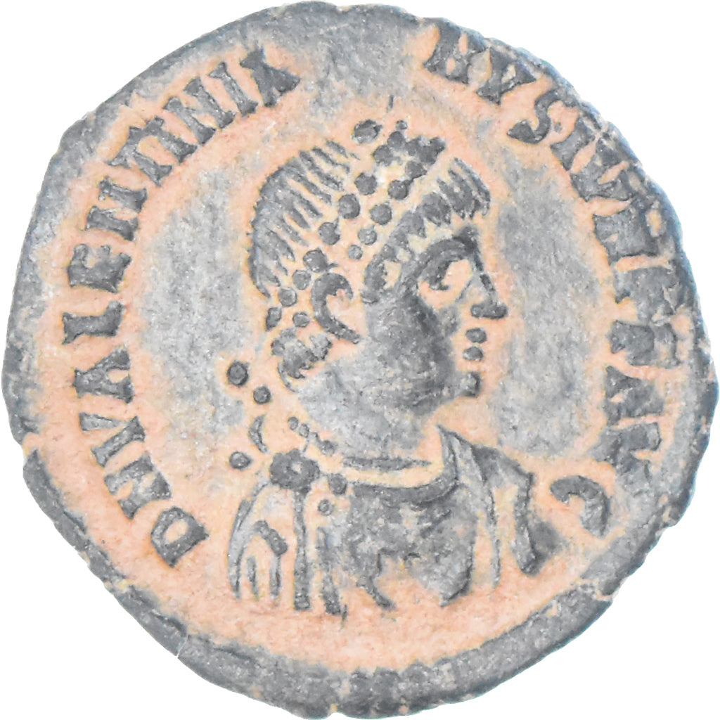 Mince, 
  
  Valentiniana II. 
  
  Follis