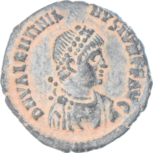 Mince, 
  
  Valentiniana II. 
  
  Follis