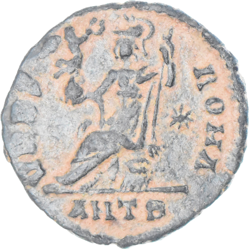 Mince, 
  
  Valentiniana II. 
  
  Follis