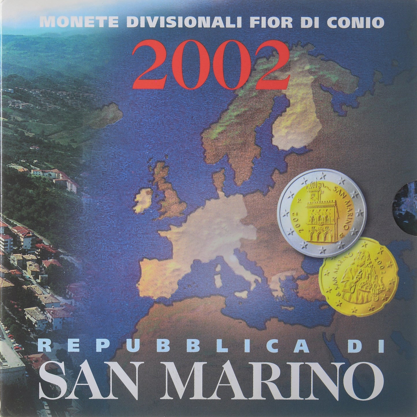 San Marino, 
  
  Sada 1 ct. - 2 eura, 
  
  Série Divisionnelle