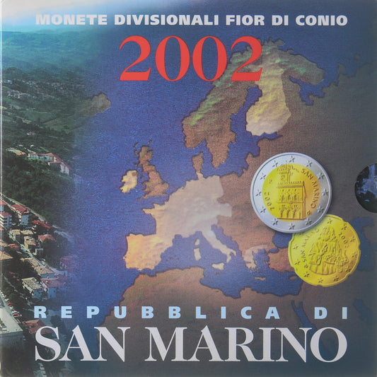 San Marino, 
  
  Sada 1 ct. - 2 eura, 
  
  Série Divisionnelle