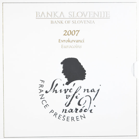 Slovinsko, 
  
  1 cent až 2 eura, 
  
  euro set