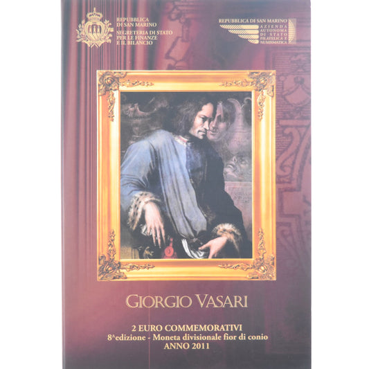 San Marino, 
  
  2 eura, 
  
  Giorgo Vasari