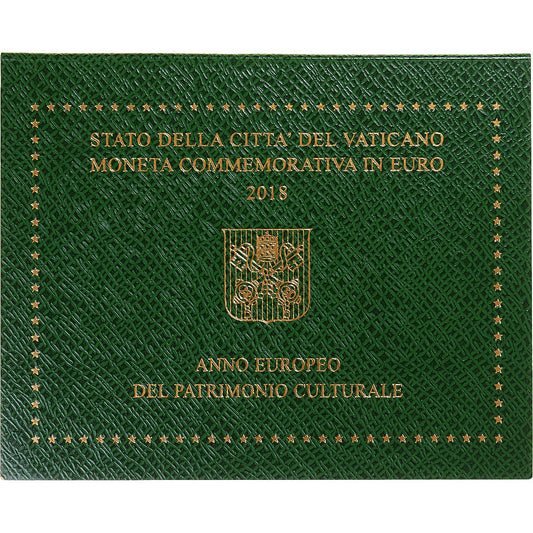 Vatikán, 
  
  2 eura, 
  
  année européenne du patrimoine culturel